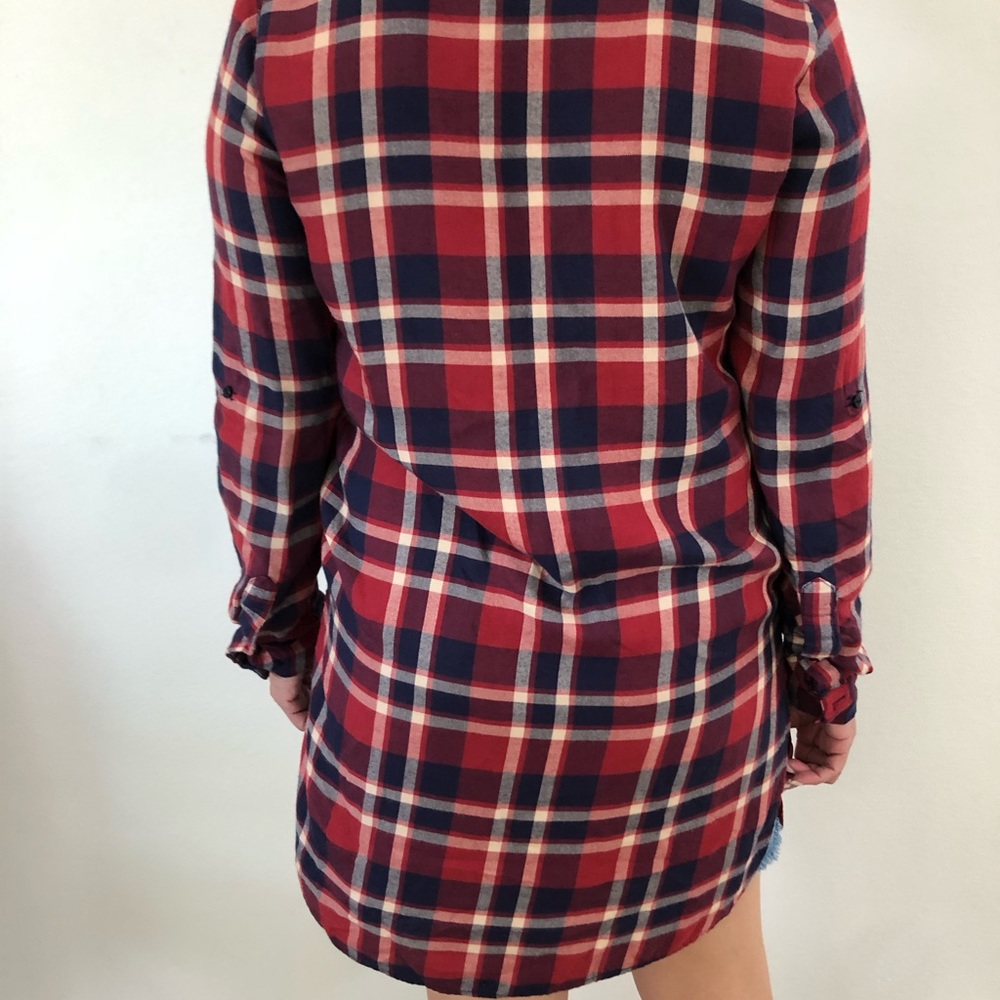 Zara Flannel Top